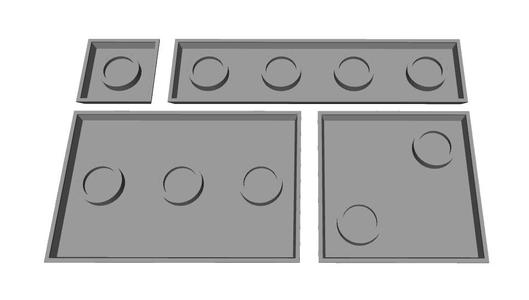 Wargaming square bases