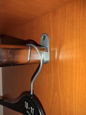 Wardrobe bar holder
