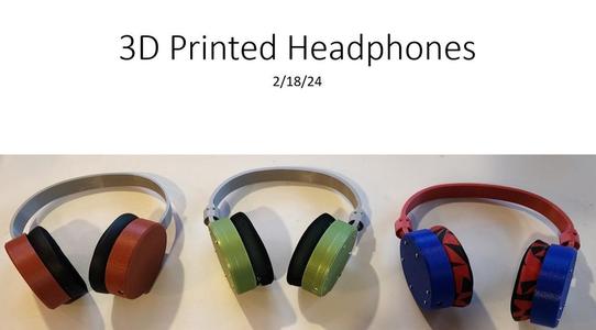 3d Printed Headphones