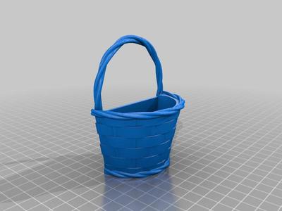 half easter basket for magnet to door