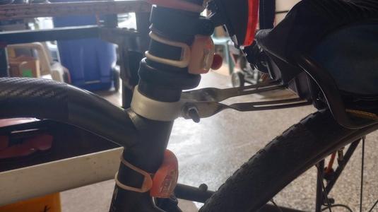 Clamp for bike rear carrier 35mm inside dia