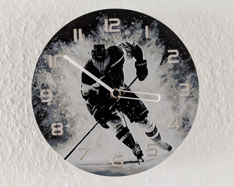 wall / desk clock Ice Hockey Logo