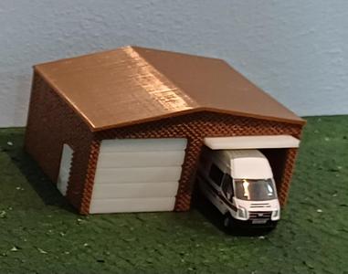 N Gauge Double Garage