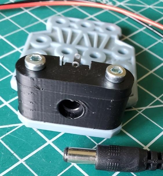 DC Female Barrel Jack Meccano Mount