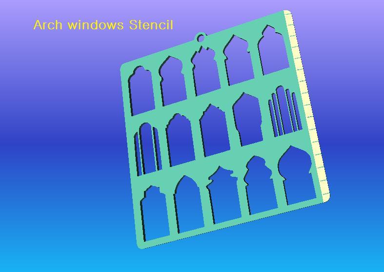 Architech windows stencil