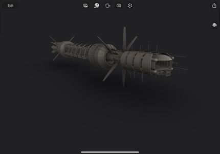 Babylon 5 Mercury Class Jump Gate Construction Vessel