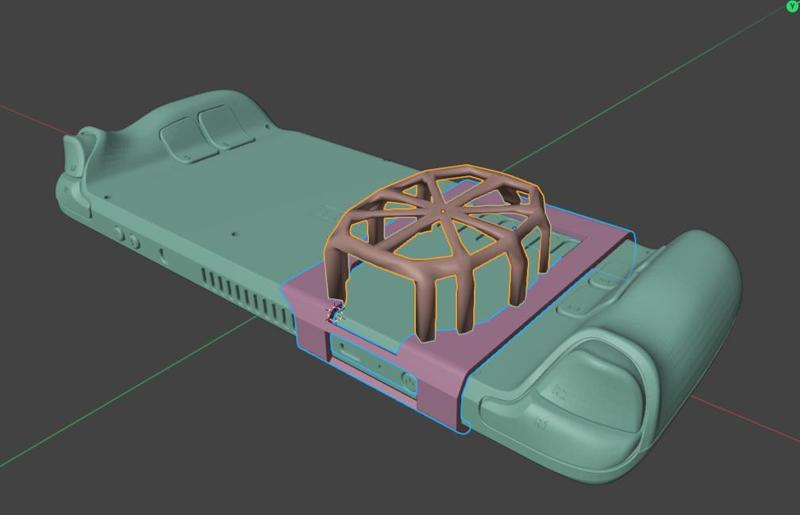 Steam Deck montura para funcooler2 blackshark