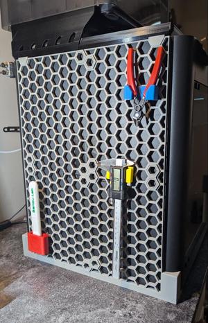 Printer Side Panel Honeycomb Storage Wall