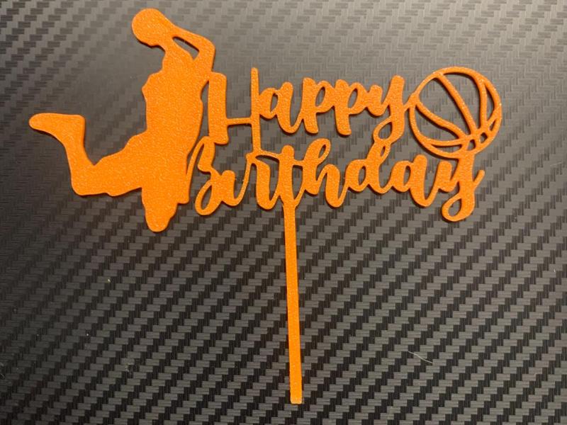 Basketball cake topper