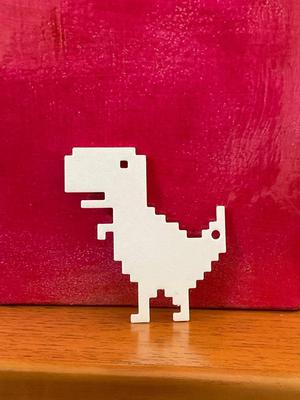 Google Dino keychain