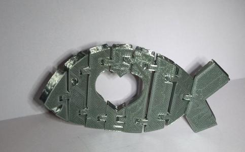 Heart shapped articulated fish