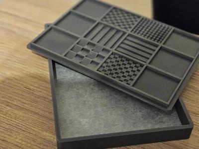 Wet palette w/ dry brush lid