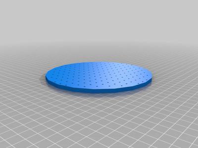 Grid to make holes for a speaker