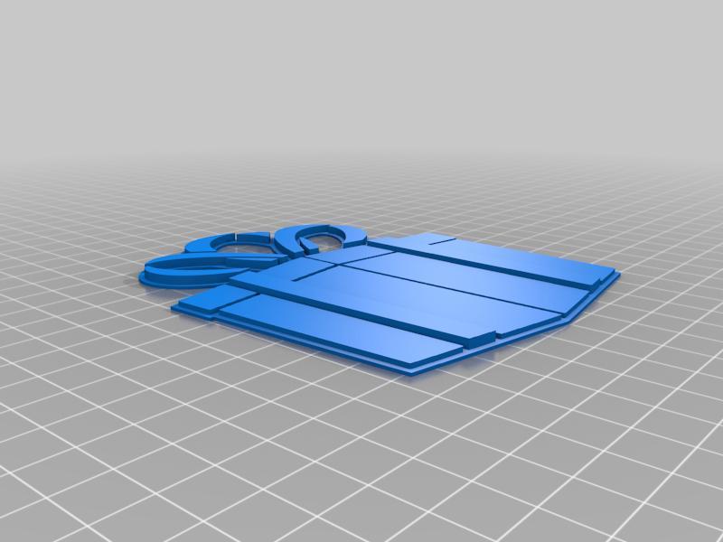 Present multicolor ornament