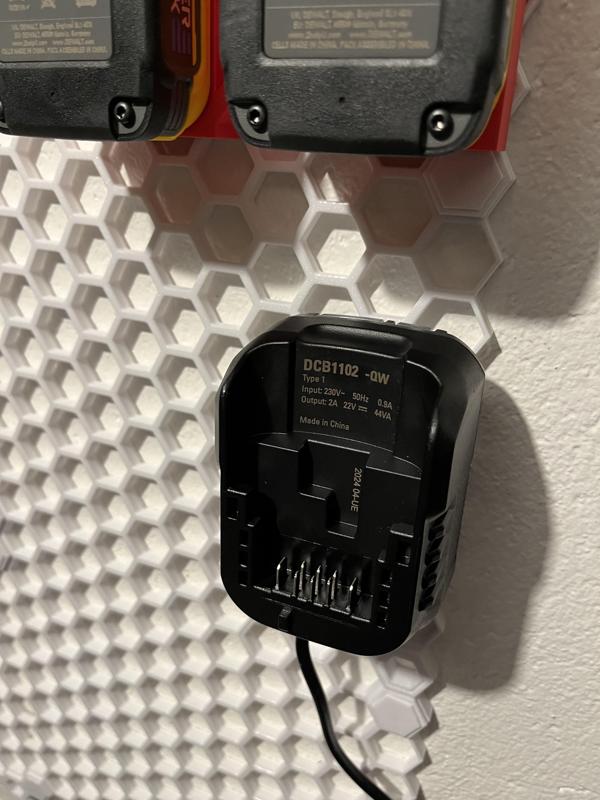 DeWalt DCB1102 Charger Mount - Honeycomb Storage Wall
