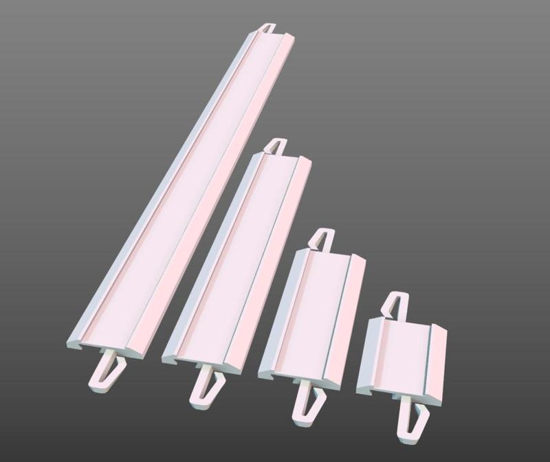 HO snap roadbed - straight