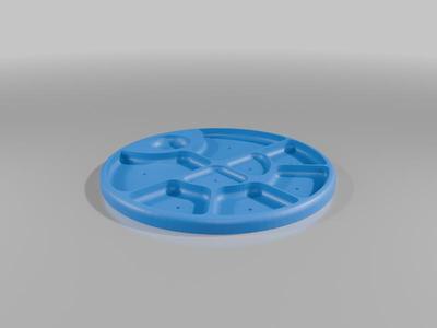 Magnetised organiser tray