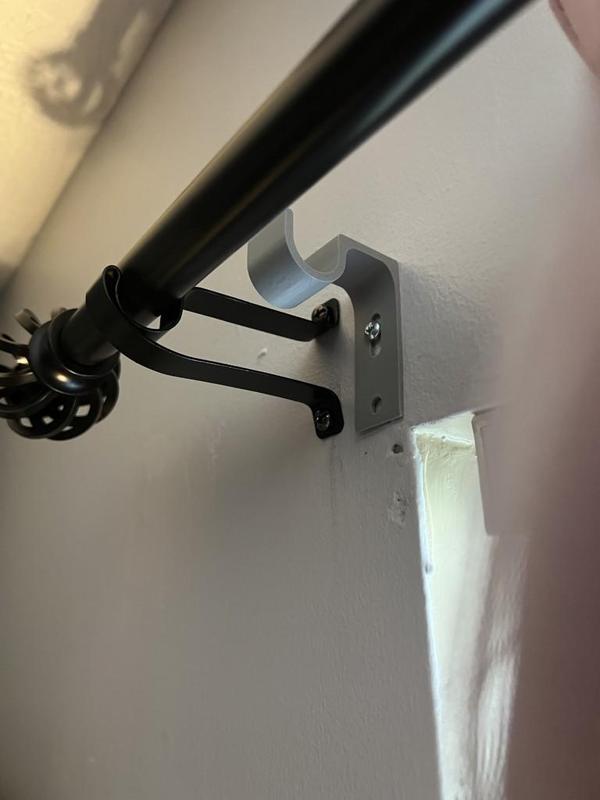 Short Curtain Rod Holder for 16mm Rod