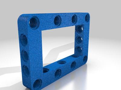 Small Lego Compatible Square Differential Frame