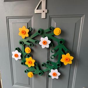 Lego Wreath for Spring/Easter