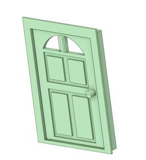 Dollhouse front door