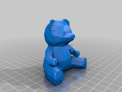 Ursulet Teddy Bear Low Poly