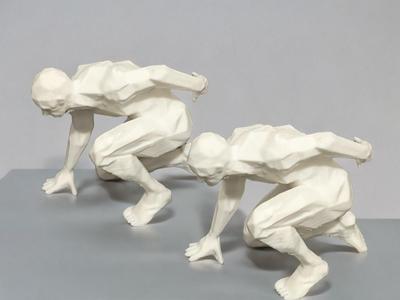 Runner in Motion – Dynamic 3D Sculpture