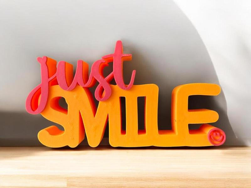 Just Smile // Smiley Lettering