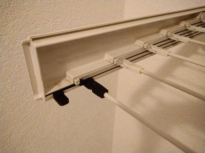 Leifheit Wall Mounted Clotheshorse Sliding Rod Holder