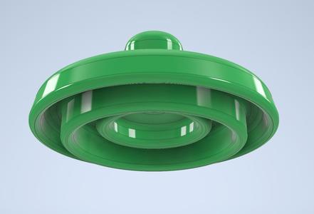 High voltage glass insulator