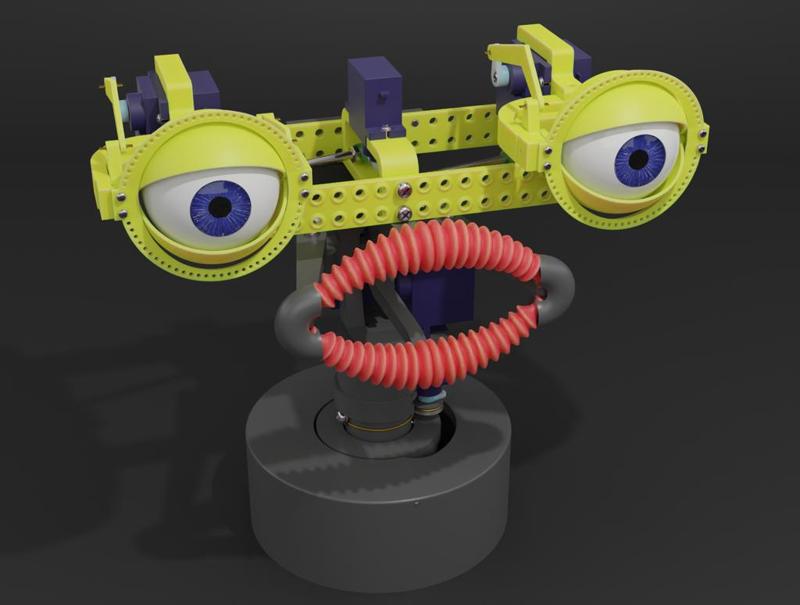 Animatronic puppet head