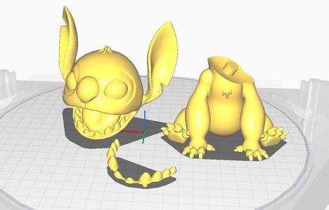 Stitch teeth and head separate