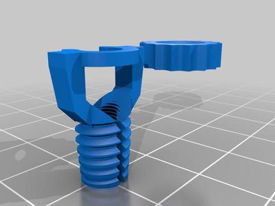 Bowden coupler clip extruder fitting Bigger version (for aluminium dual gear)