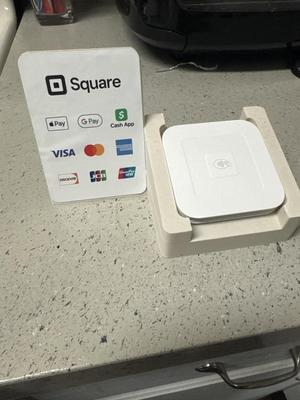 Square Reader Holder with Sign