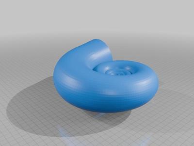 Nautilus style for 3&quot; speaker