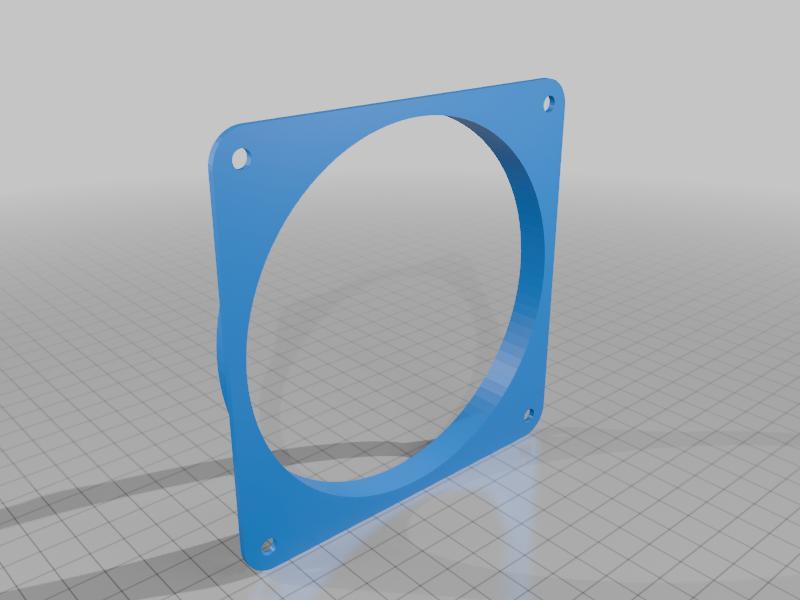 120mm Lüfter adapter auf DN110 Rohr Vorder und Rückseite 
