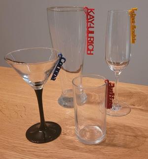 Customizable nametag for glasses