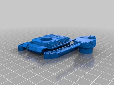 tigre p tank 1:100 can be 3d printed