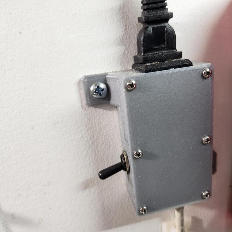 Switch Box for corded plug, Outlet, and Toggle.