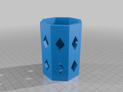 Pencil Holder - Diamond Pattern