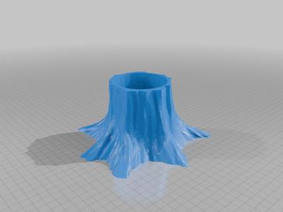 Cache pot avec un fond