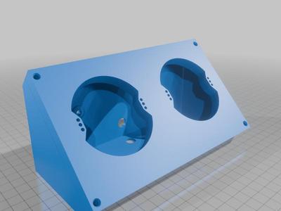 Corner double socket box EU