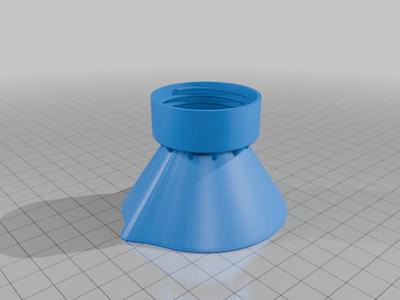 spice container / jar (santa maria +?) funnel for refilling