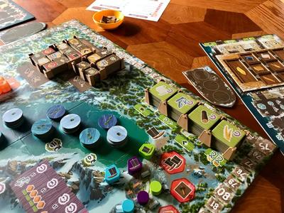 Tile Holders with Lids for Saltfjord Board Game