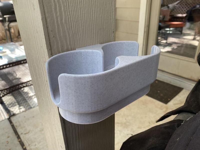 Wall-Mount Double Cupholder