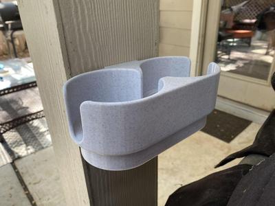 Wall-Mount Double Cupholder