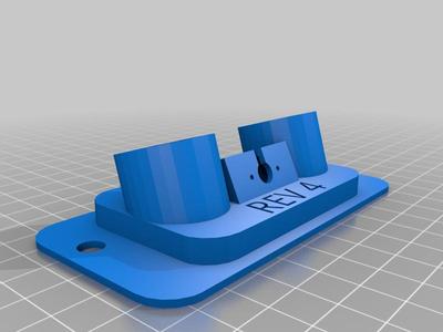 Crown Victoria license plate light backup camera mount