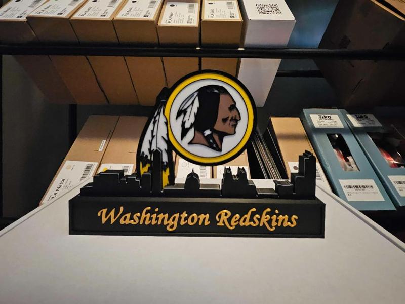 Washington Redskins with skyline of Washington NFL