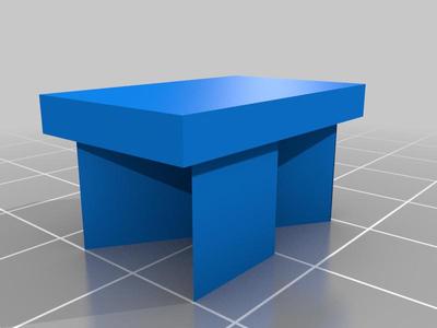 Exposition test model for DLP, LCD photopolymer printers