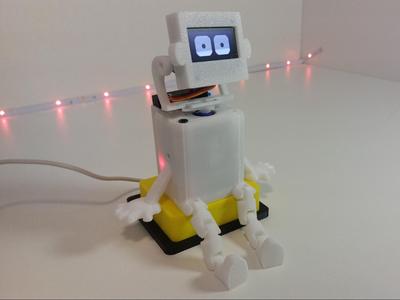 Mini WiFi Robot with OLED Face + Neck Movement